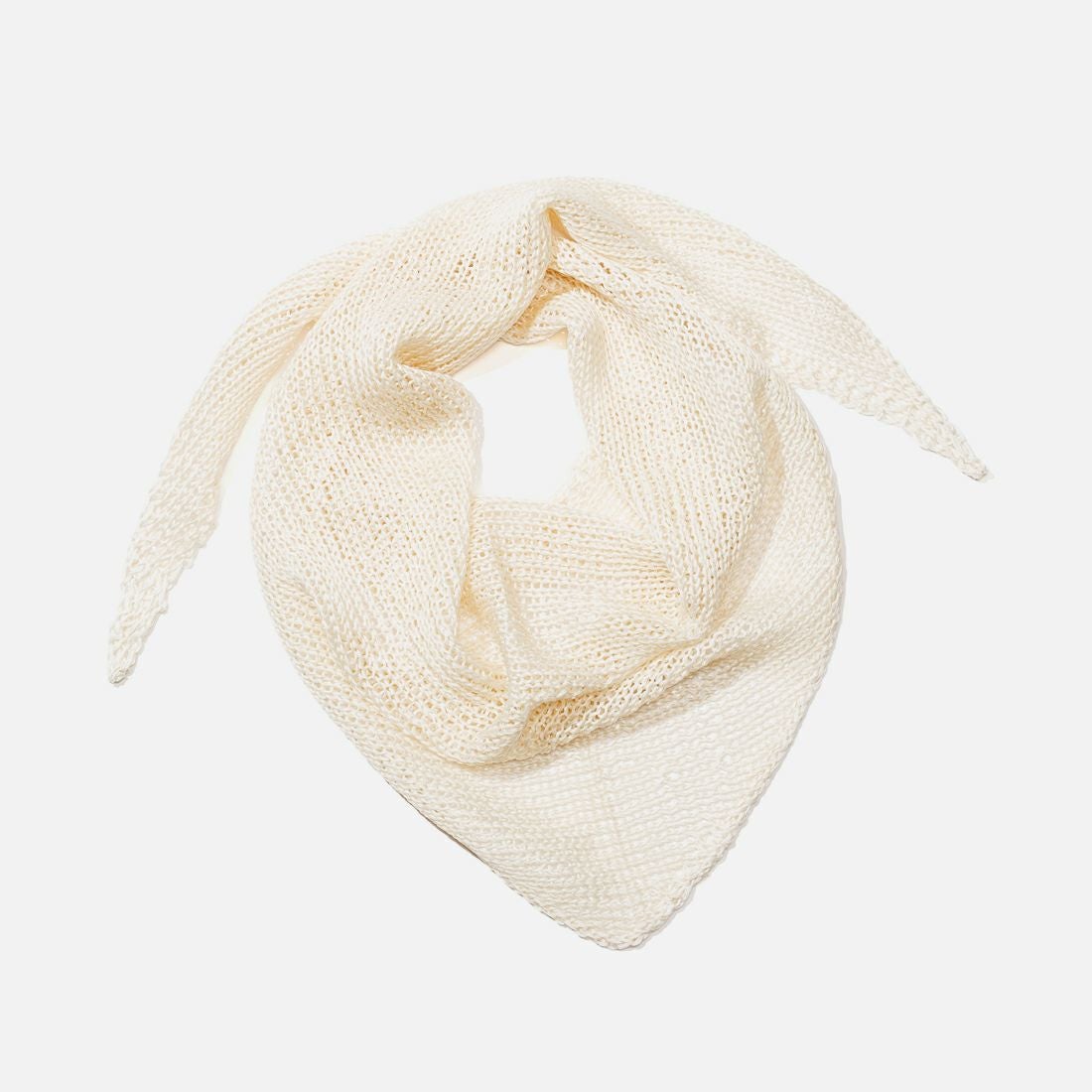 【美品】IENA ニットスカーフ　ASAUCE MELER 26S/S】ドライシルク トライアングルニットスカーフ | AINEXX ONLINE